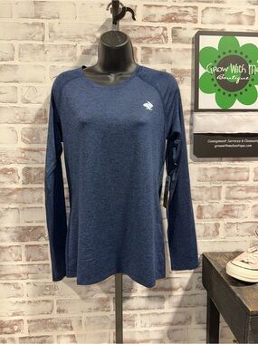 Rabbit Athletic Women's Long Sleeve Crew Neck Top - Navy large